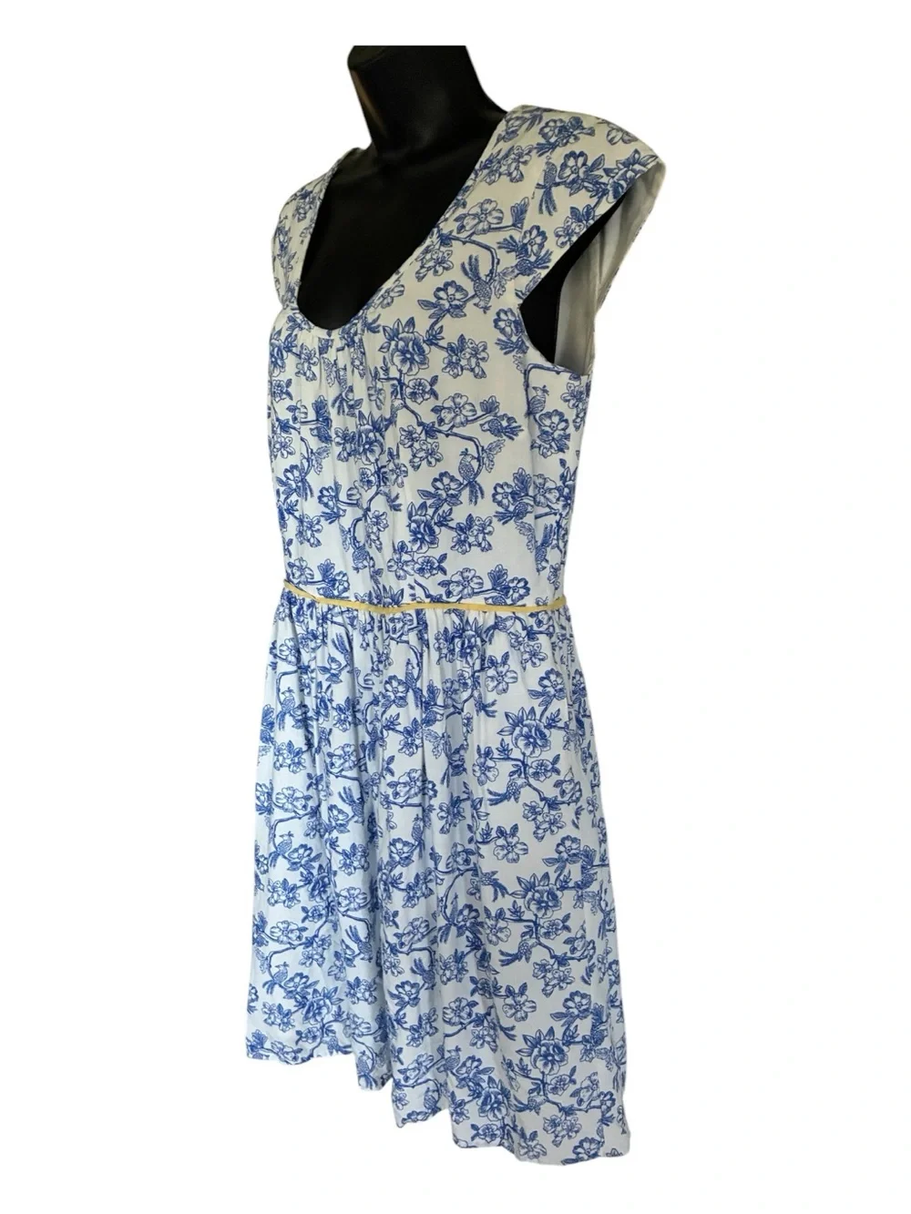 NWOT Matilda Jane Hello Lovely Bluebell Bird Floral A-Line Dress - Size 10